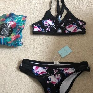 NWT cupshe Black bikini size small